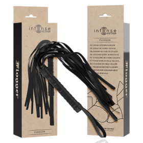 Intense - Fetish Flogger EN Cuir Végétalien – Fouets BDSM