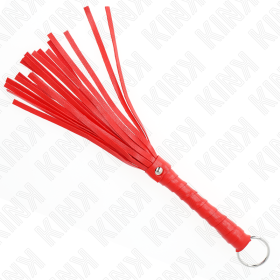 Kink - Mini Látigo Individual Rojo 28 CM – Látigos BDSM
