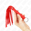 Kink - Mini Látigo Individual Rojo 28 CM – Látigos BDSM