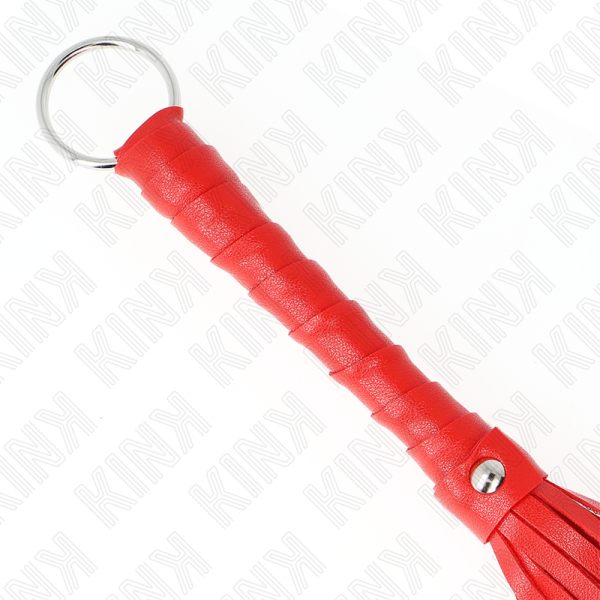 Kink - Mini Látigo Individual Rojo 28 CM – Látigos BDSM