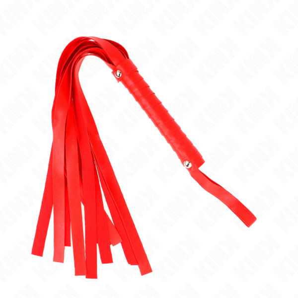 KINK - Látigo de cola ancha rojo 48,5 CM – Látigos BDSM