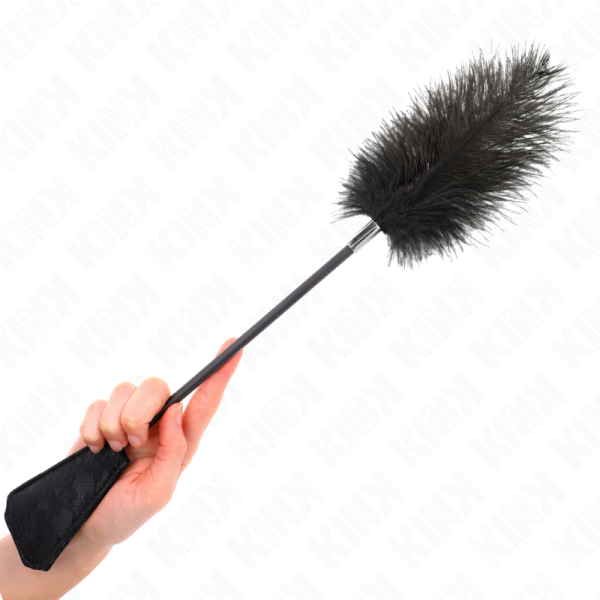 KINK - PLUMES D'AUTRUCHE POUR TICKLE AVEC PALETTE DENTELLE 56 CM KINK IMPACT & TOUCH