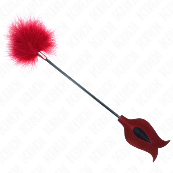 KINK - PLUMAS DE CHACLAY CON PALETA EN FORMA DE ROSA 8 CM KINK IM