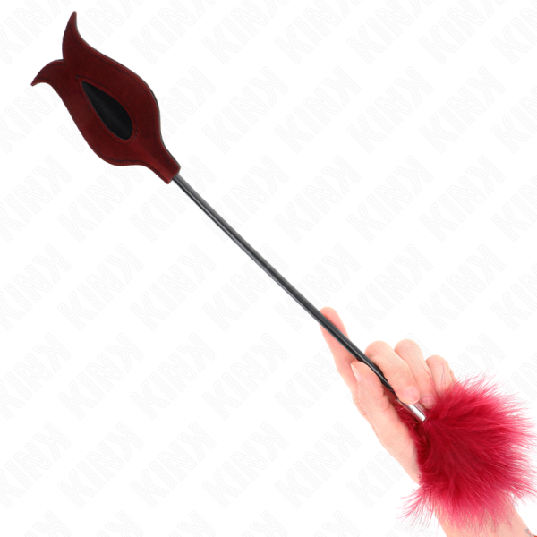 KINK - PLUMAS DE CHACLAY CON PALETA EN FORMA DE ROSA 8 CM KINK IM