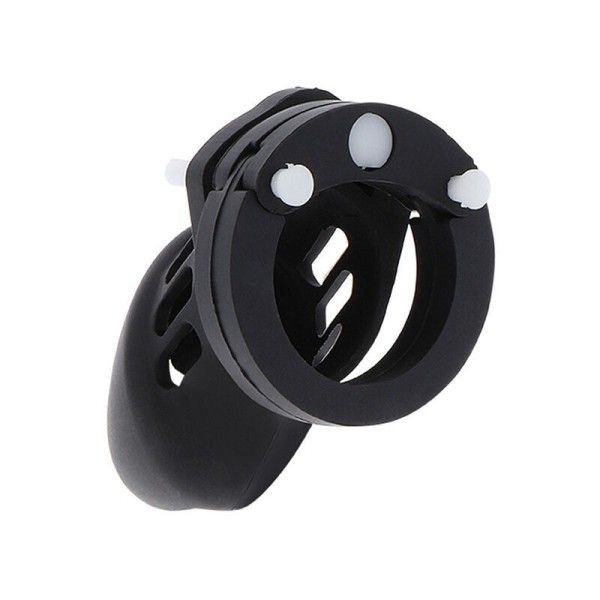 HIDDEN DESIRE - EXTREME CAGE DE CHASTETÉ SILICONE TAILLE S NOIR HIDDEN DESIRE