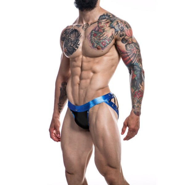 CUT4MEN - JOCKSTRAP DESIRE CUIRETTE BLEU XL CUT4MEN JOCKSTRAP