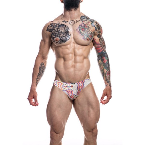 CUT4MEN - SLIP TAILLE BASSE AZTEC M CUT4MEN BRIEF & BIKINI - Bref bas