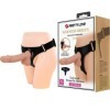 PRETTY LOVE - SLIP HARNAIS HARNAIS UNIVERSEL AVEC GODE JERRY 21,8 CM NATUREL PRETTY LOVE