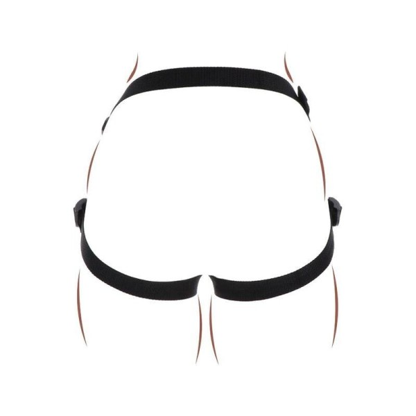 GET REAL - GET REAL ARNÉS DE ENCAJE CON CORREAS PÚRPURA