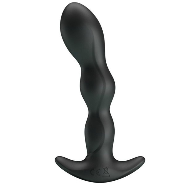 KING COCK - 7 GODE NOIR AVEC BOULES 17.8 CM KING COCK