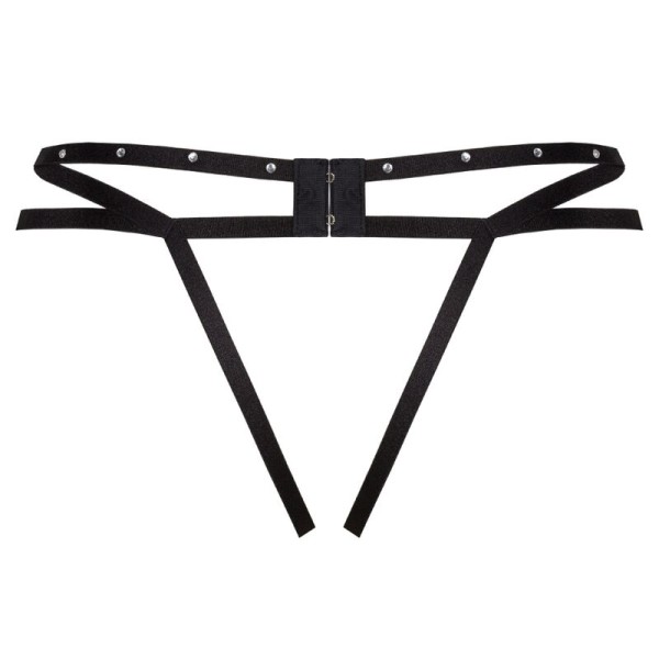 Livco Corsetti Fashion - String Nomade Sans Crotchless Noir