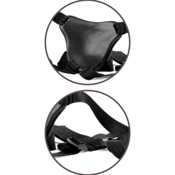 KING COCK - ELITE HARNAIS RÉGLABLE CONFORTABLE AVEC GODE 17.8 CM KING COCK