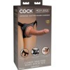 KING COCK - ARNÊS ELITE CONFORTÁVEL AJUSTÁVEL COM DILDO 17,8 CM KING COCK
