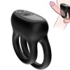 Armony - Vibrateur Double Anneau Noir – Cockring avec vibration