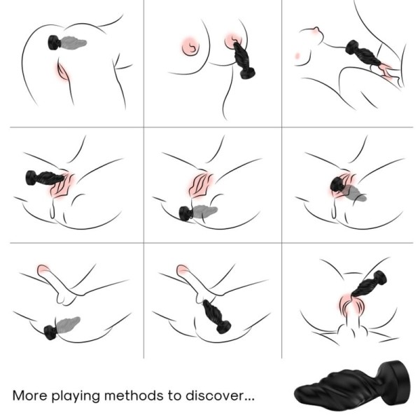 Armony - Vibrateur & Plug Anal Télécommande Noir