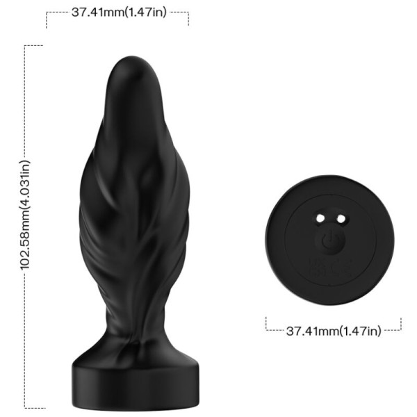 Armony - Vibrateur & Plug Anal Télécommande Noir