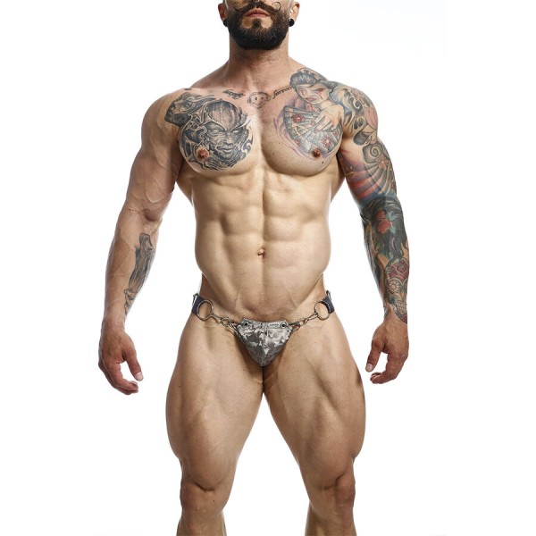 MOB - Jockstrap Dngeon Snap Gris Taille Unique