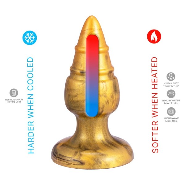 Silexd - Goldy Plug Anal Fantasy EN Silicone Liquide Thermoréa...