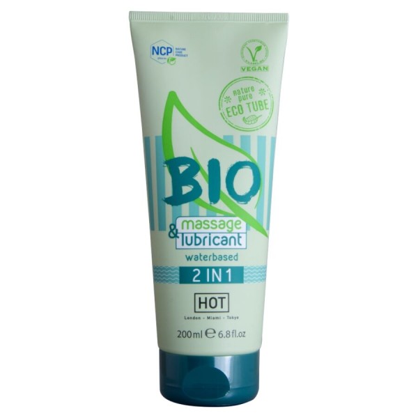 HOT - BIO Masaje Y Lubricante A Base De Agua 2 EN 1 200 ML