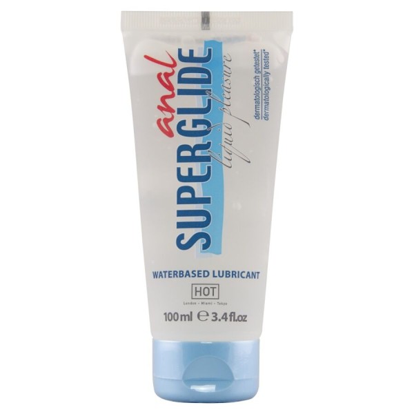 CALIENTE - Lubricante a base de agua Anal Superglide Liquid Pleas