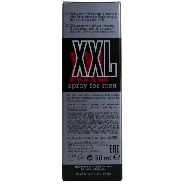 HOT - Spray XXL Para Hombres 50 ML – Agrandamiento del pene