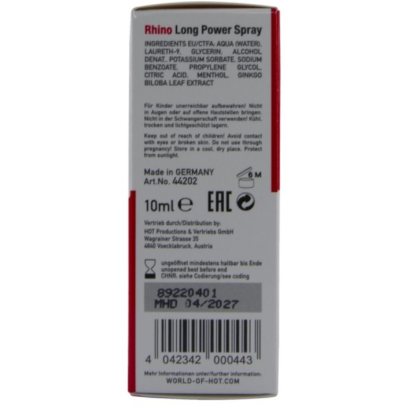 HOT - Rhino Long Power Spray 10 ML – Retardants
