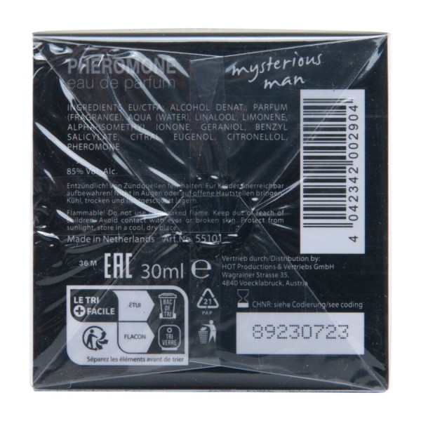 HOT - Parfum AUX Phéromones London Mysterious MAN 30 ML