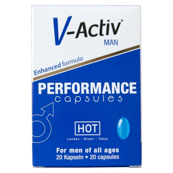HOT - V-Activ Cápsulas Hombres 20 Unidades – Pastillas para hombr