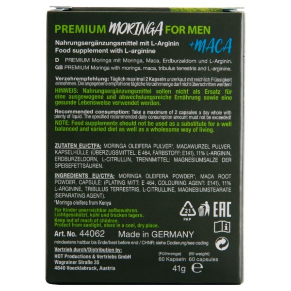 HOT - Moringa Boxes For Men 60 Unidades – Comprimidos para homens
