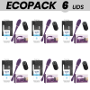 Ecopack 6 Unités - Treasure Merlin Double Couple Vibrator Cont...