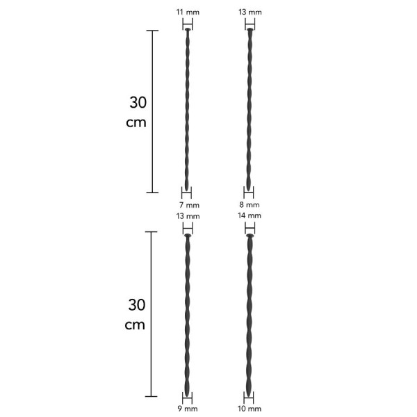Hidden Desire - Extreme Advanced SET DE Dilatateurs Urétraux 4...