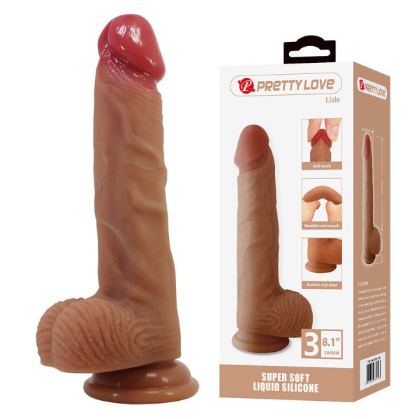 Pretty Love - Lisle Gode Réaliste Avec Ventouse 20,6 CM -Ø- 4,...