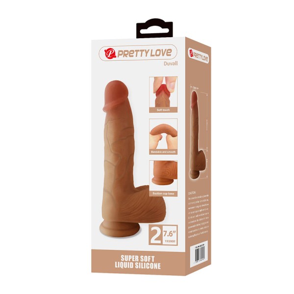 Pretty Love - Duvall Vibrador Realista Com Ventosa 19,3 CM...
