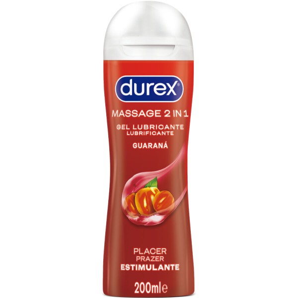 Durex - GEL Lubrifiant DE Massage Stimulant AU Guarana 200 ML