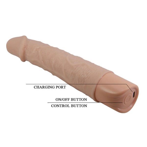 Pretty Love - Vibrador Leander flexível e realista para alavanca