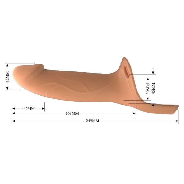 Pretty Love - Landon Light-Skin Vibrating Strap-On