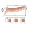 Pretty Love - Funda para pene texturizada con alargadores