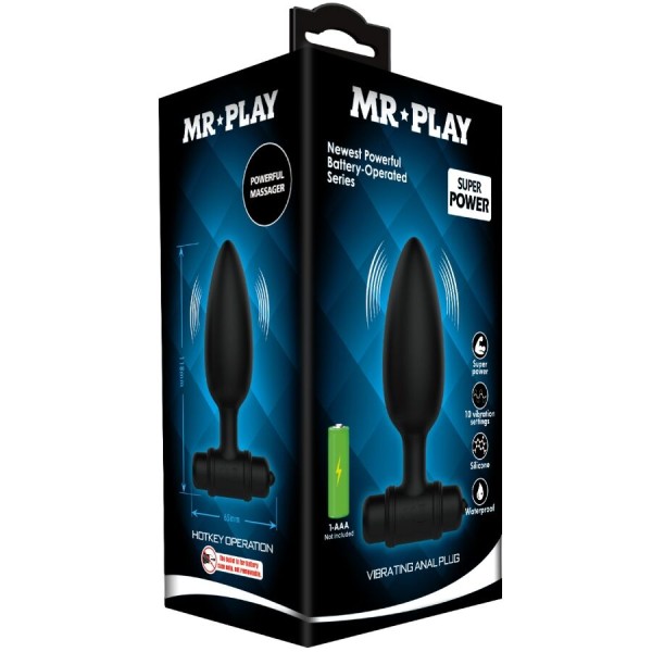 MR Play - Plug Anal Super Power com Vibração