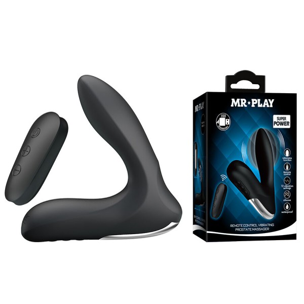 MR Play - massageador de próstata com controle remoto vibratório
