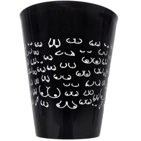 Diablo Picante - Tasse Noire 500 ML Avec Seins Blancs