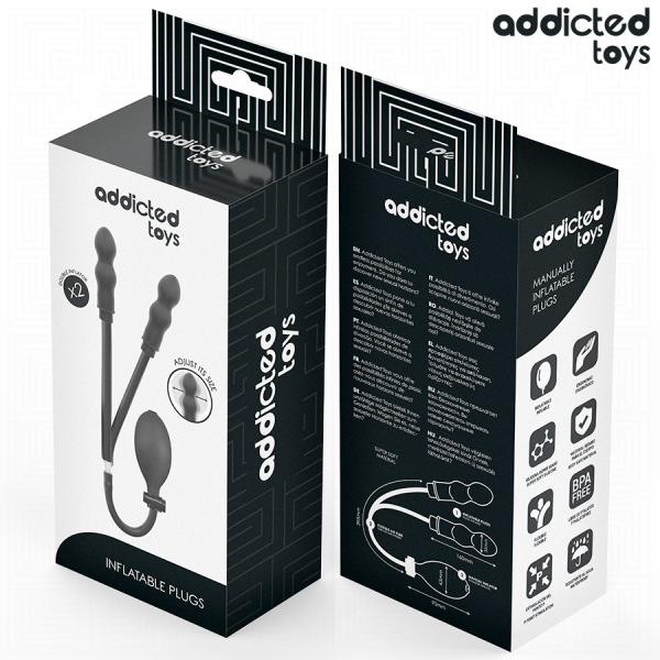 ADDICTED TOYS - PLUG ANAL DOBLE INFLABLE MODELO 3