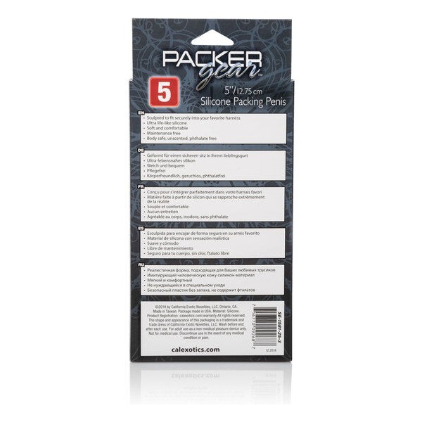 CALEXOTICS - EMBALAGEM PARA PÊNIS DE SILICONE 12,75 CM CARAMELO