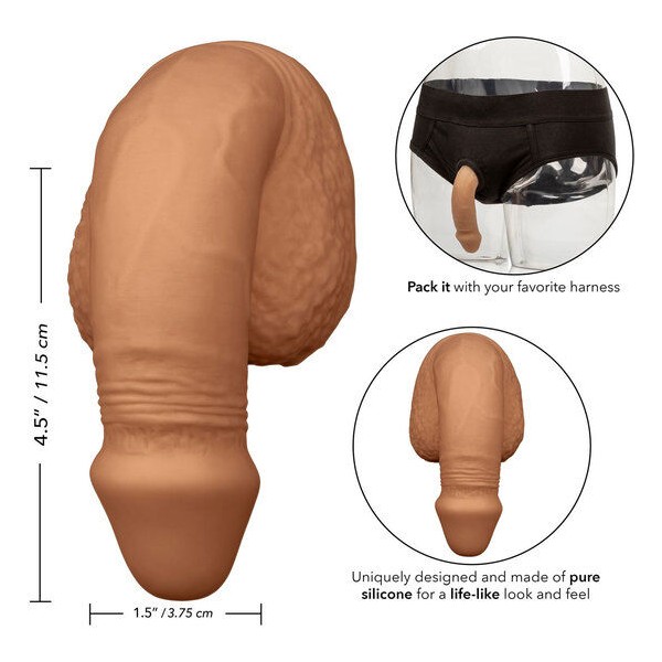 CALEXOTICS - EMBALLAGE SILICONE PÉNIS 12.75 CM CARAMEL