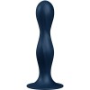 SATISFYER - DILDO DE SILICONE DOUBLE BALL-R AZUL