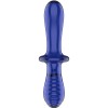SATISFYER - GODE DOUBLE CRISTAL BLEU