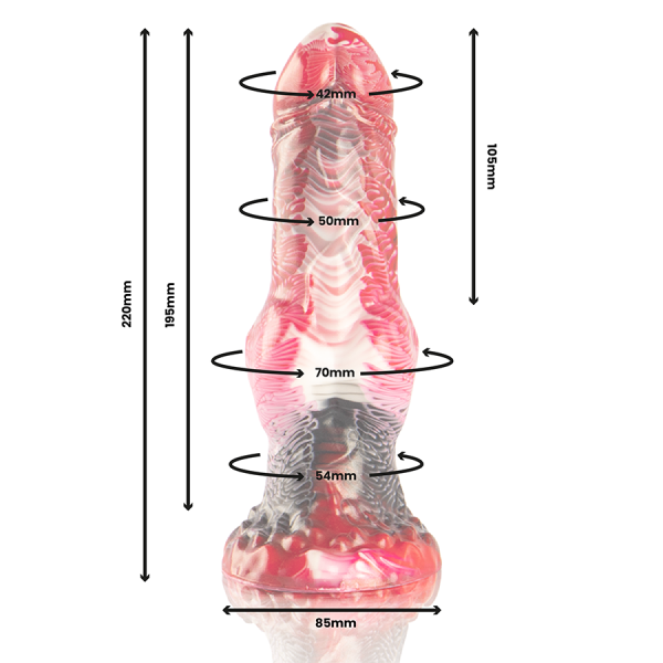 EPIC - HELIOS DILDO COM CALOR E ÊXTASE DE TESTÍCULOS