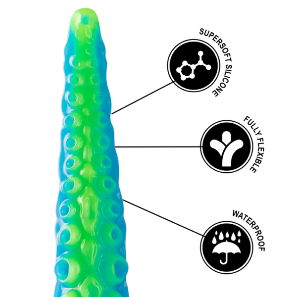 EPIC - SCYLLA THIN FLUORESCENTE TENTÁCULO DILDO TAMANHO PEQUENO