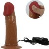 PRETTY LOVE - STARKS SLIP HARNAIS DILDO VIBRANT MULTI-VITESSES 17,5 CM MARRON CLAIR PRETTY LOVE