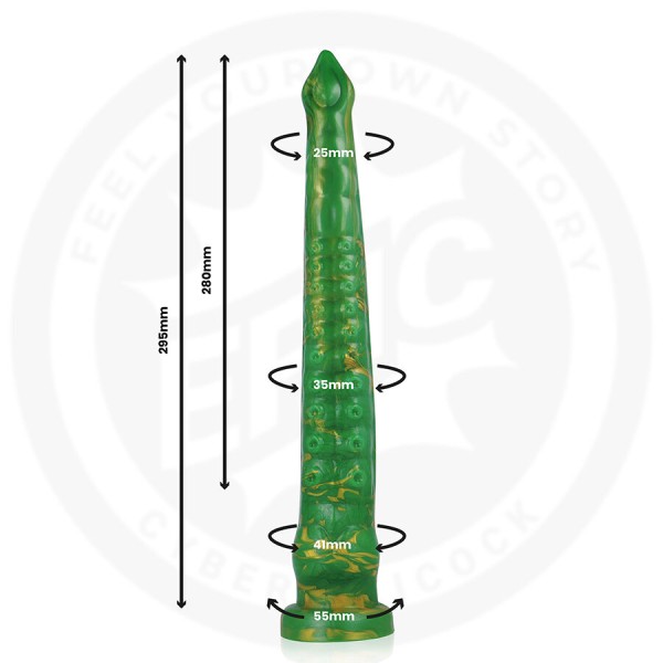ÉPICO - DILDO HYLOS VERDE FLASH