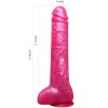 BAILE - DILDO DONG ROSA REALÍSTICO COM VENTOSA